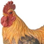 Decorative rooster in polyresin
